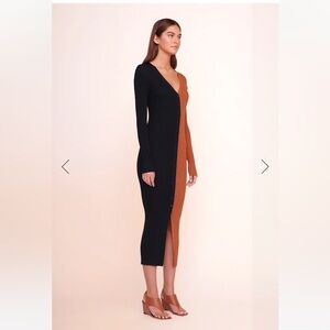 Staud shoko colorblock dress - size xs